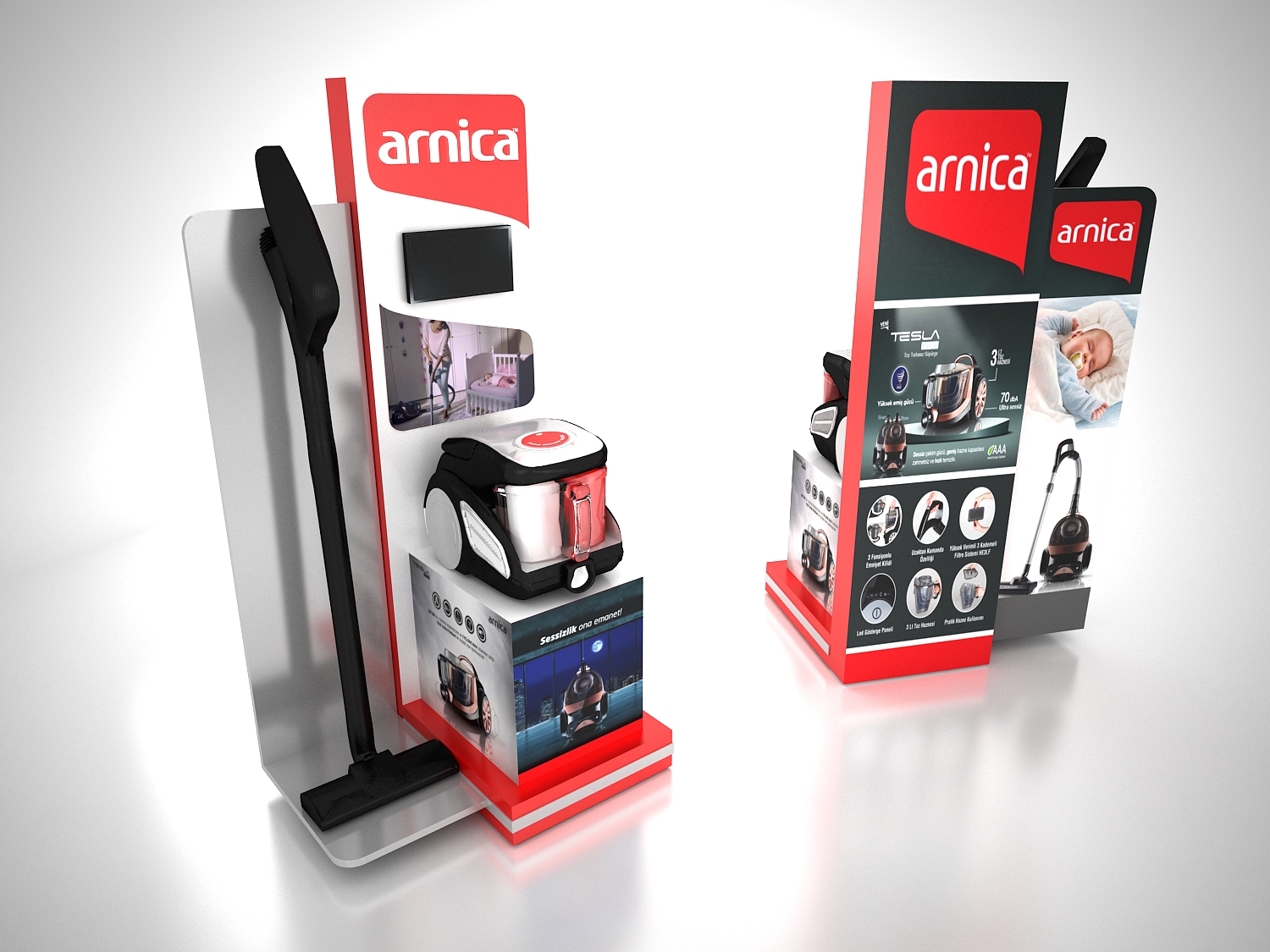 Arnica Tesla Floor Display