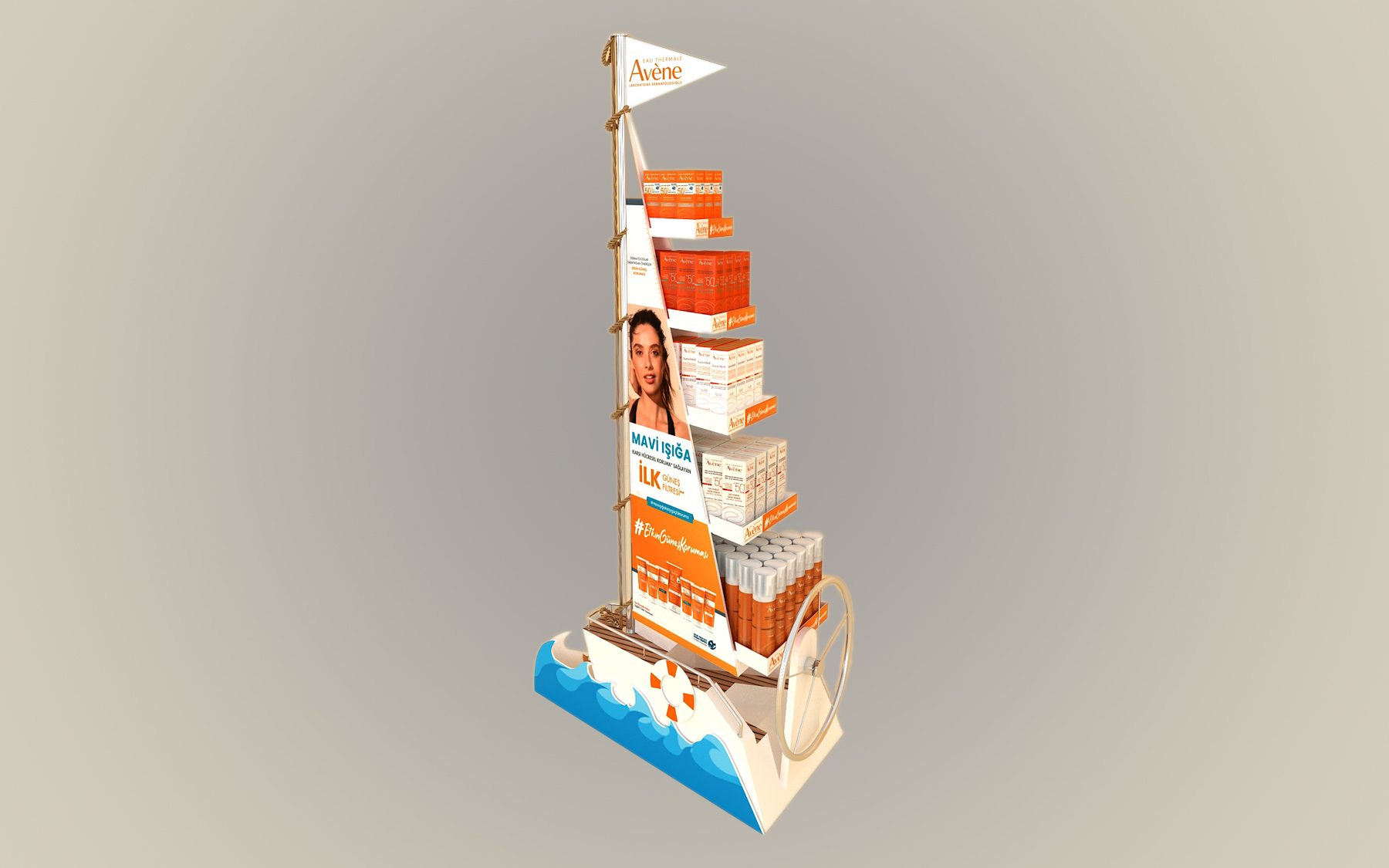 Avene Suncare Floor Display