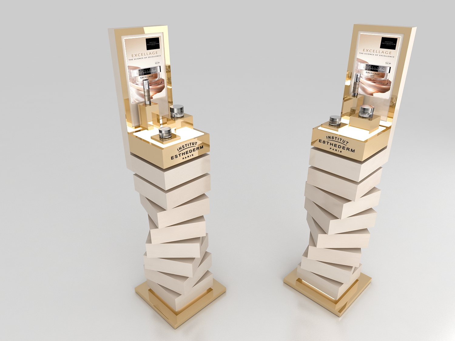 Institut Esthederm Excellage Floor Display