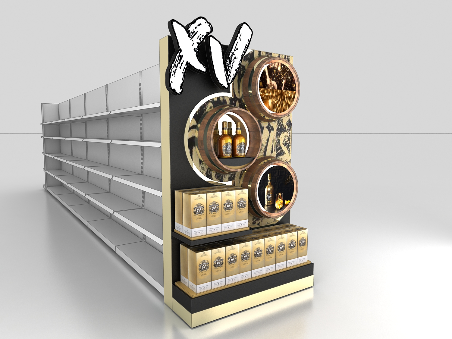 Chivas Regal XV Gondola Stand