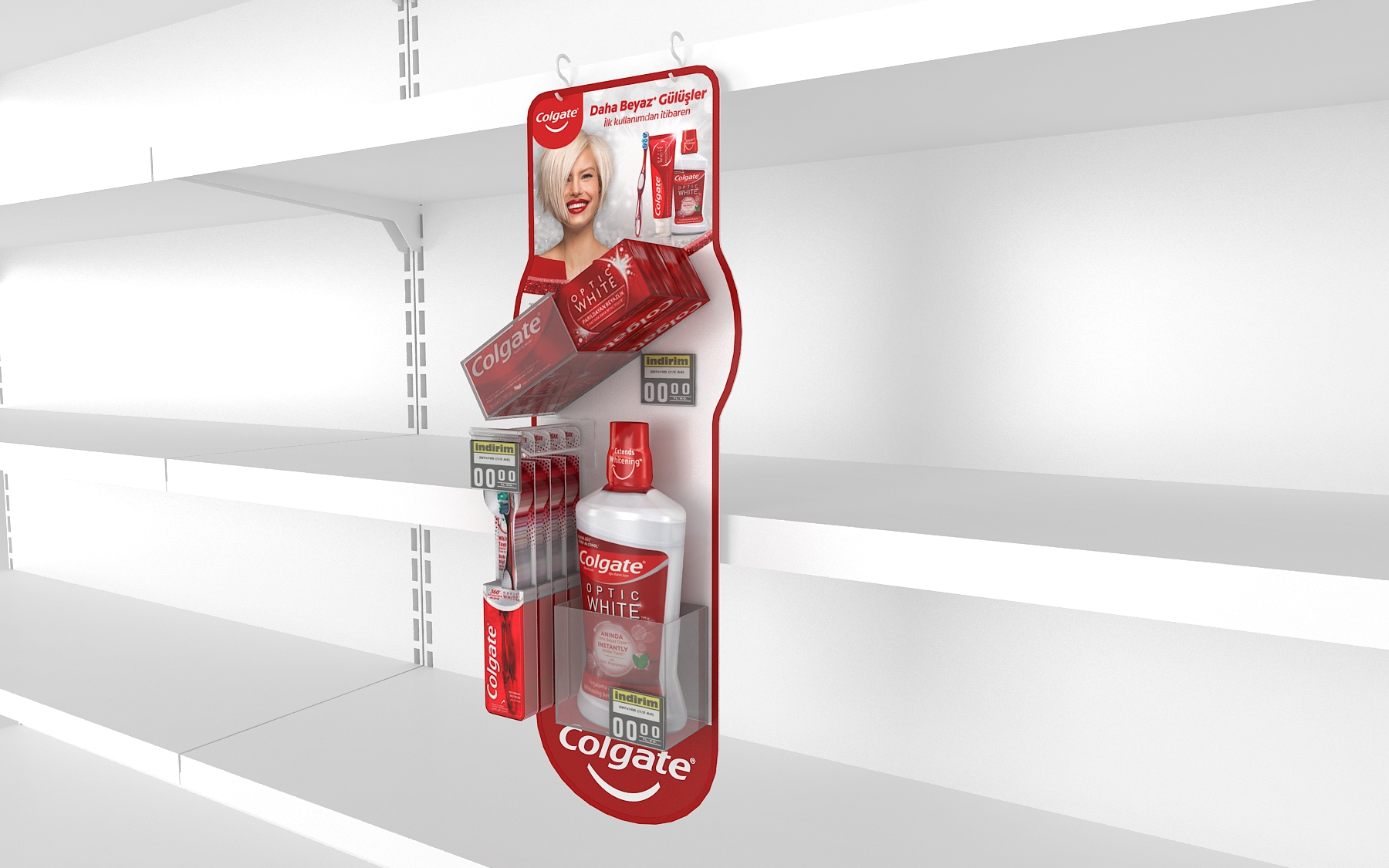 Colgate Optic White Hanging Stand