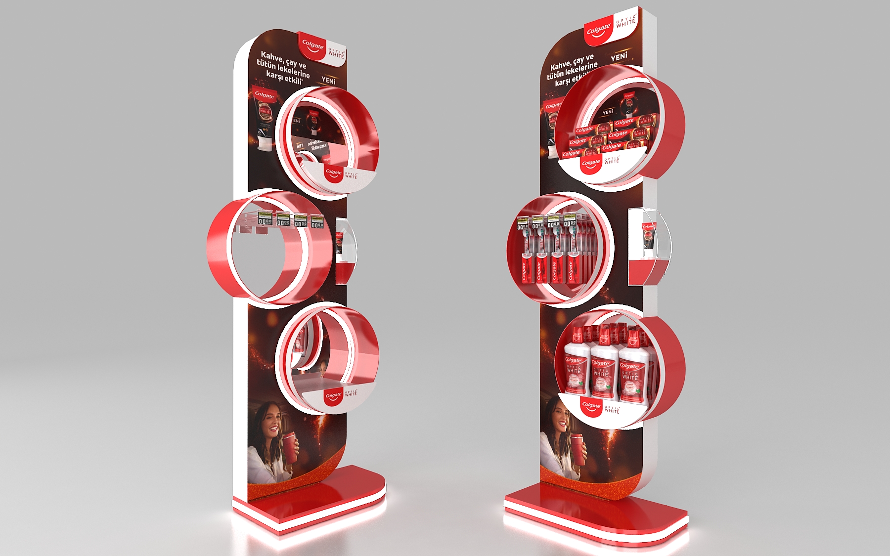 Colgate Optic White Floor Display