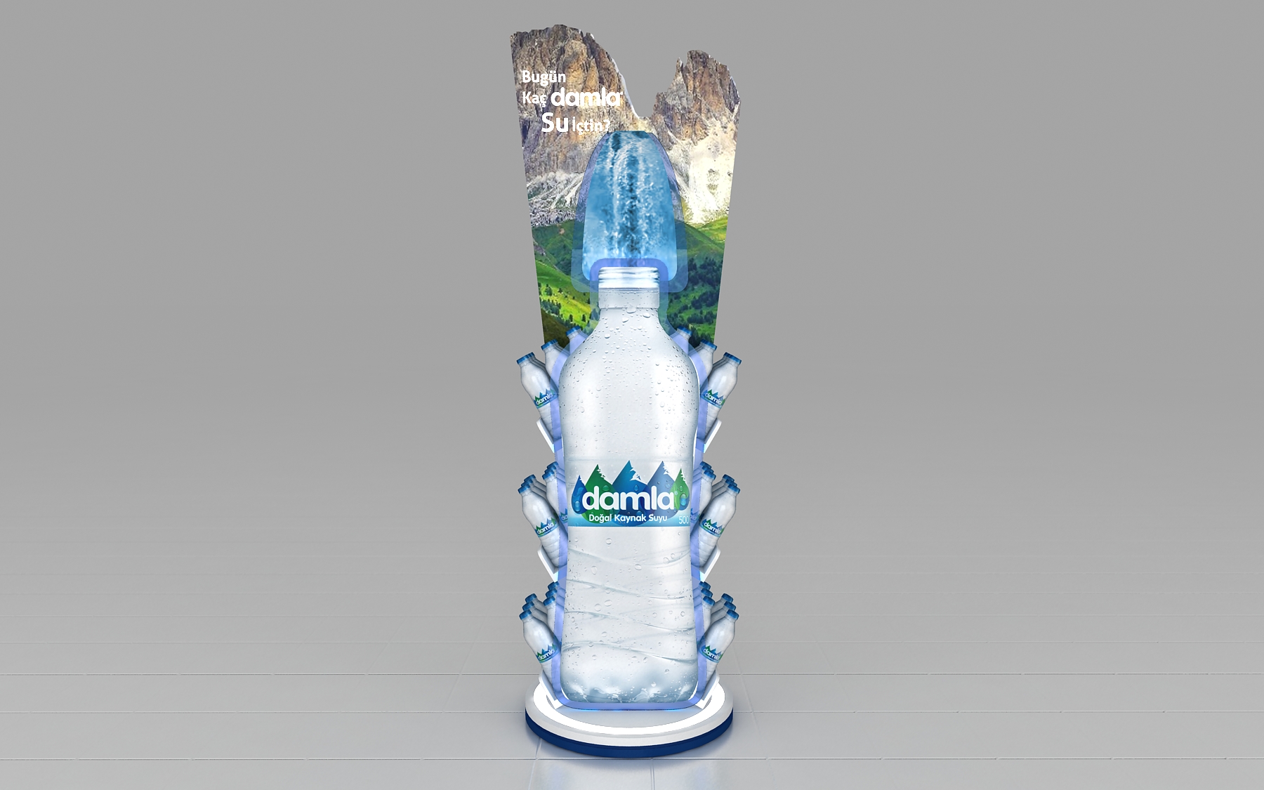 Damla Su Floor Display