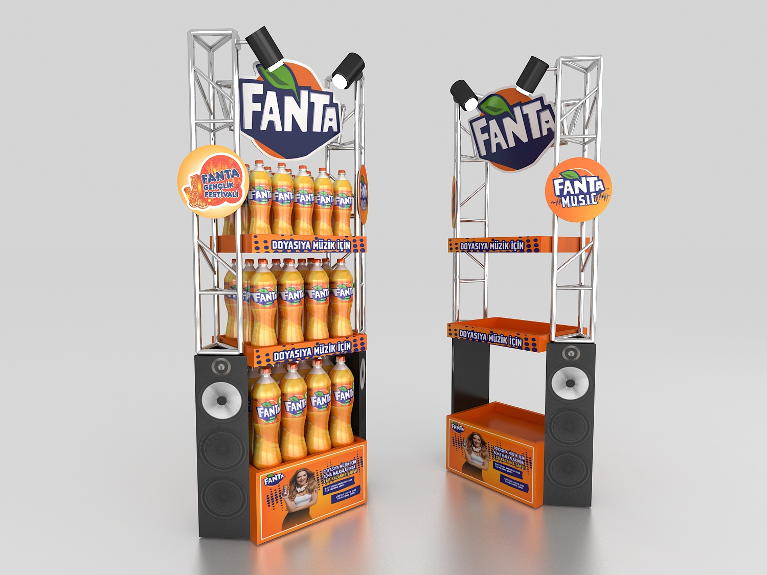 Fanta Music Festival Floor Display