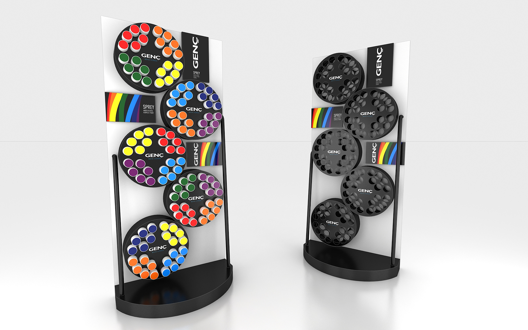 Genç Boya Floor Display