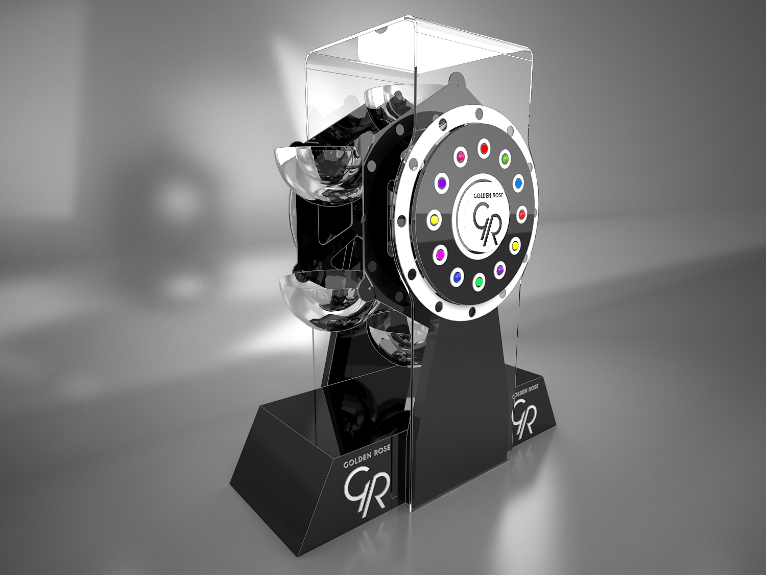 Golden Rose Floor Display