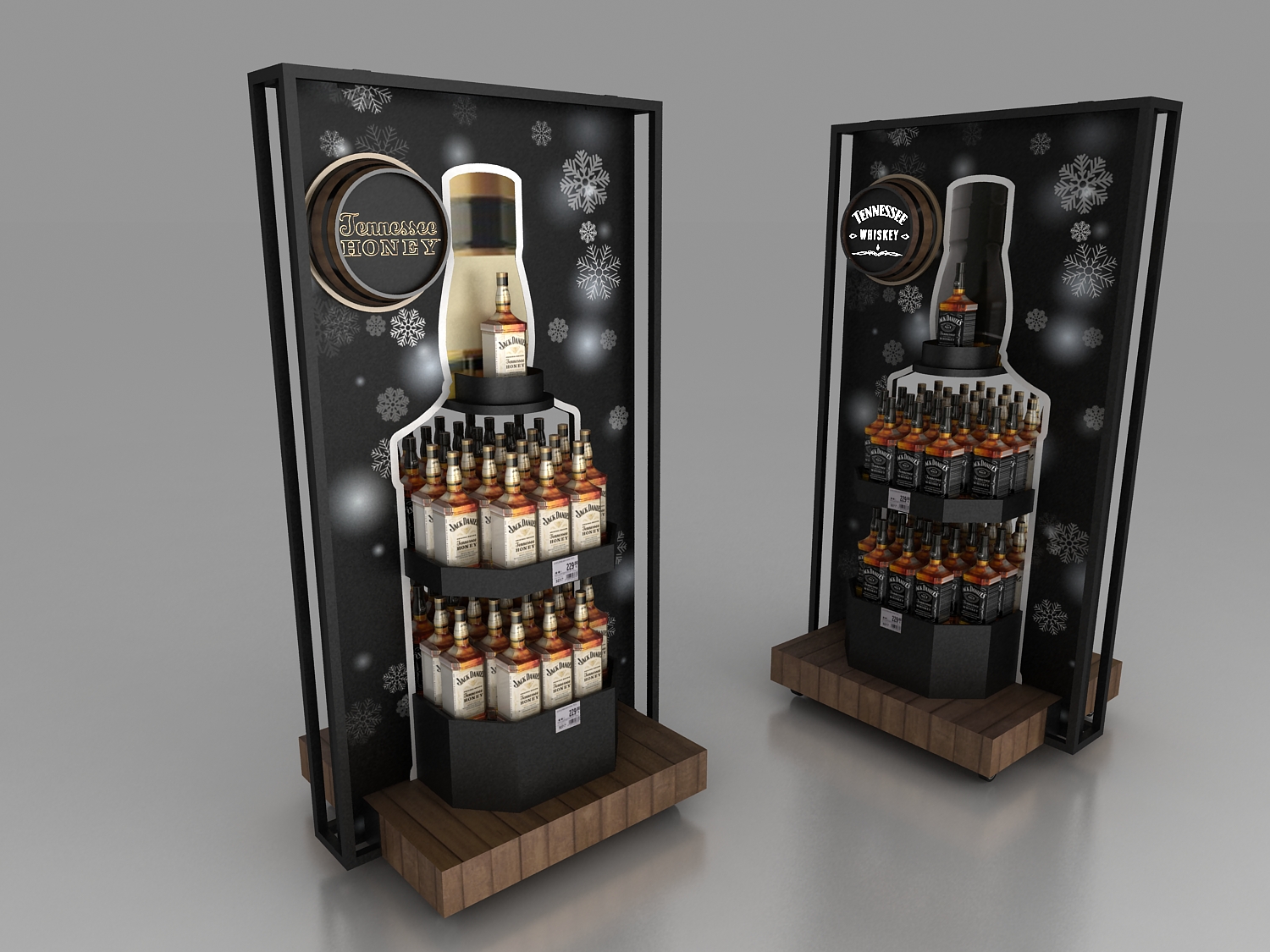 Jack Daniels New Year Floor Display