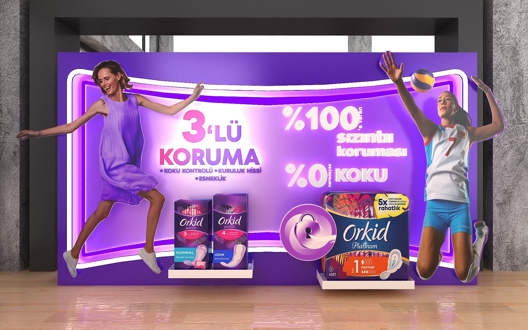 Orkid 3 Way Protection In-Store Application