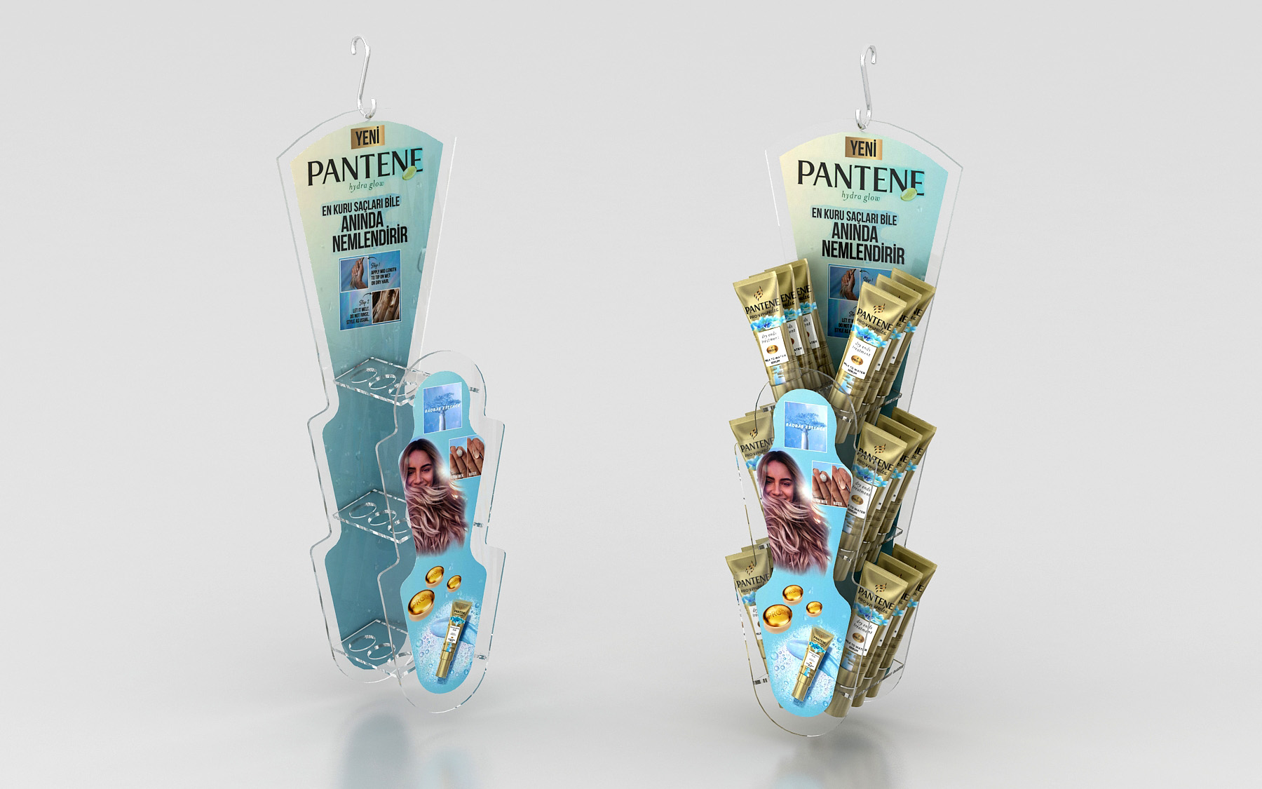 Pantene Miracles Hydro Glow Hanging Stand