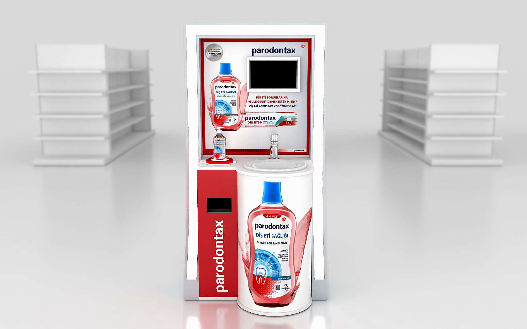 Paradontax Activity Stand