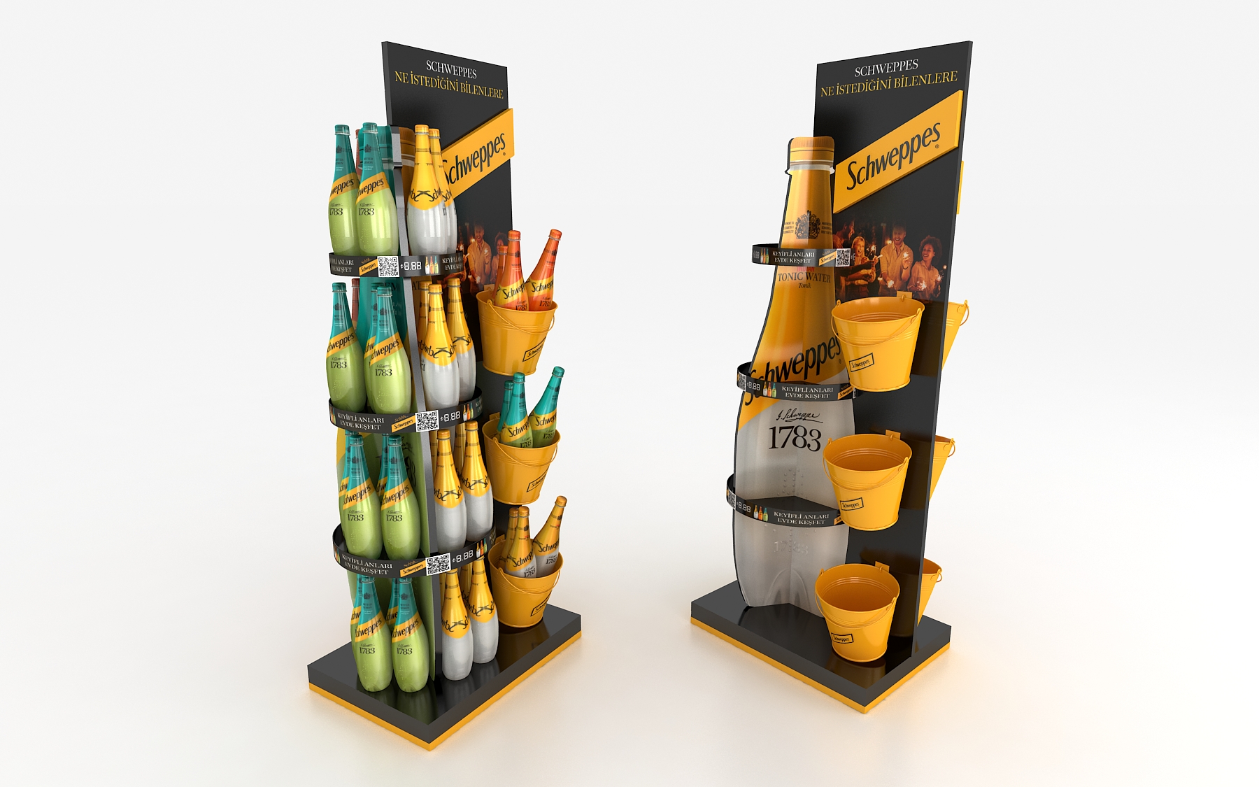 Schweppes Floor Display