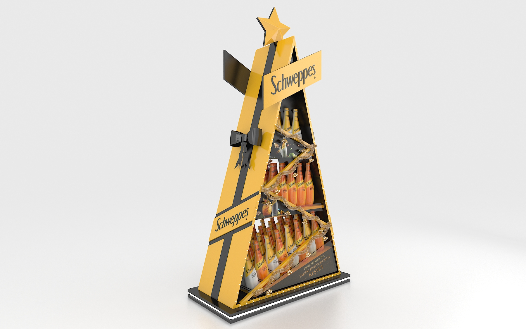 Schweppes New Year Floor Display