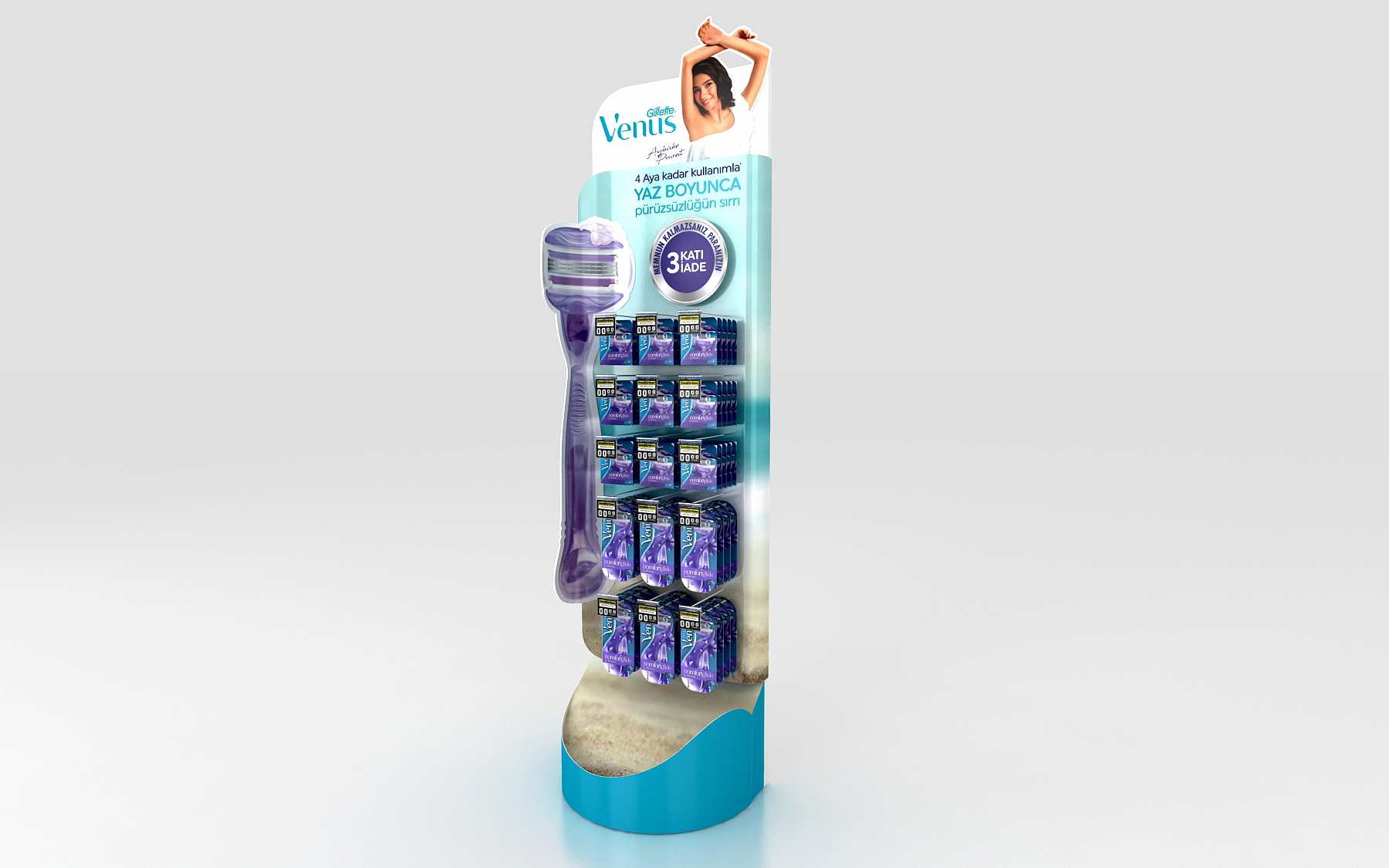 Gilette Venus Summer Delight Floor Display