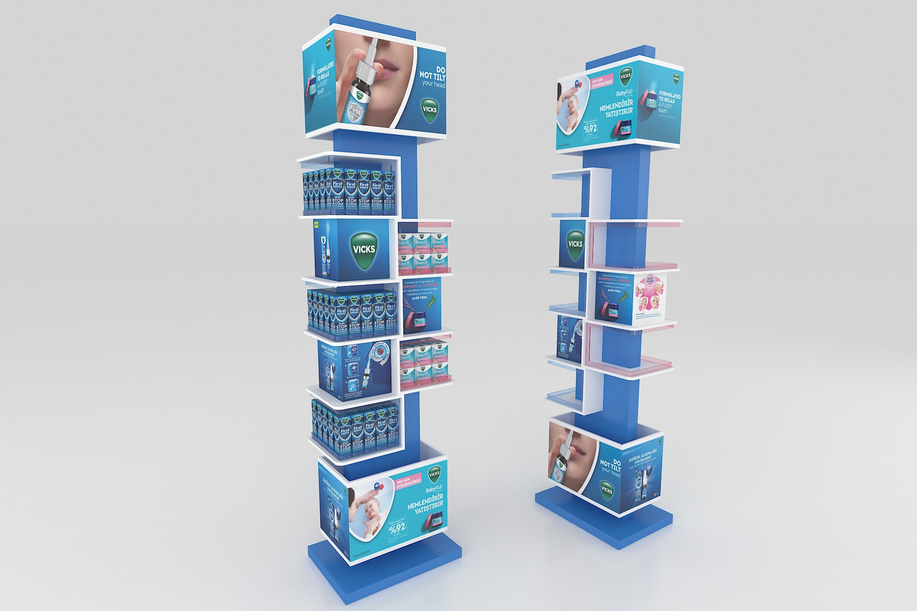 Vicks Floor Display
