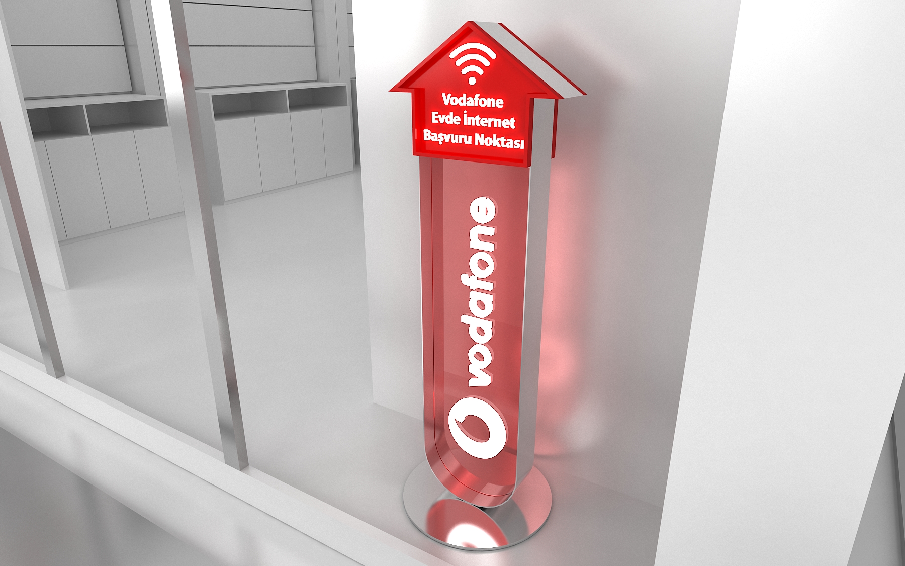Vodafone Floor Display